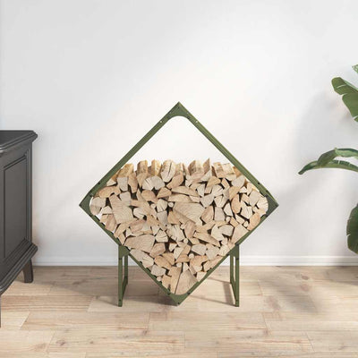 Polttopuuteline 80x25x80 cm kylmävalssattua terästä