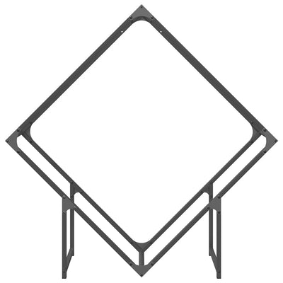 Polttopuuteline Musta 100x25x100 cm Kylmävalssattua terästä