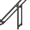 Polttopuuteline Musta 100x25x100 cm Kylmävalssattua terästä