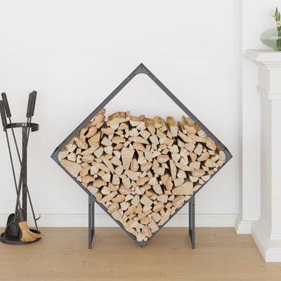 Polttopuut Antrasiitti 100x25x100 cm Kylmävalssattu teräs