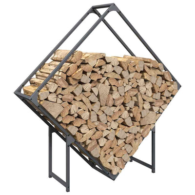 Polttopuut Antrasiitti 100x25x100 cm Kylmävalssattu teräs
