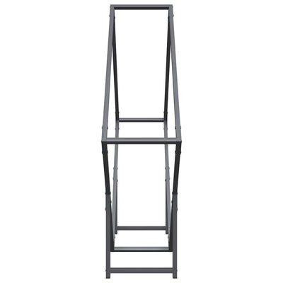 Polttopuut Antrasiitti 100x25x100 cm Kylmävalssattu teräs