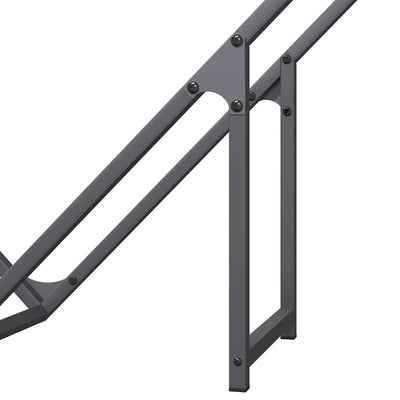Polttopuut Antrasiitti 100x25x100 cm Kylmävalssattu teräs