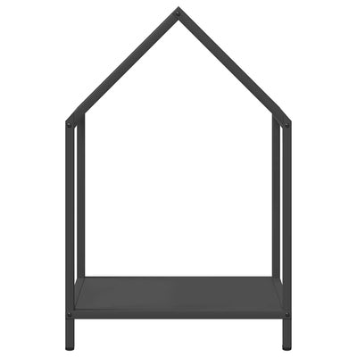Polttopuuteline musta 40x25x60 cm kylmävalssattua terästä