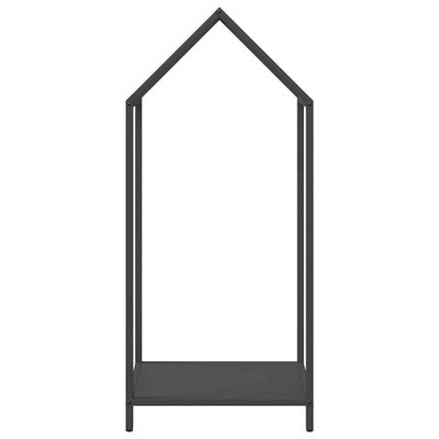 Polttopuuteline musta 40x25x90 cm kylmävalssattua terästä