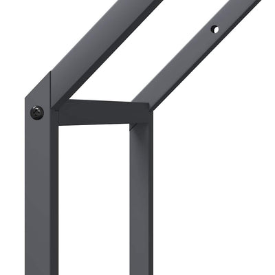Polttopuut antrasiitti 40x25x90 cm kylmävalssattua terästä