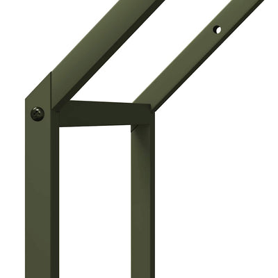 Polttopuuteline 40x25x90 cm kylmävalssattua terästä
