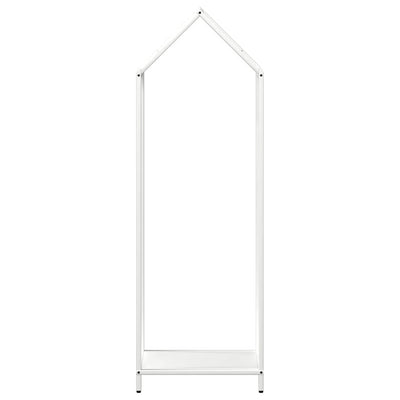 Polttopuuteline Valkoinen 40x25x120 cm Kylmävalssattua terästä
