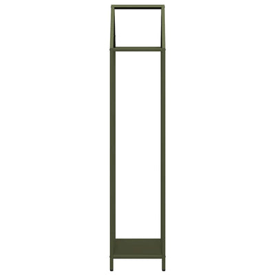 Polttopuut oliivinvihreä 40x25x120 cm Kylmävalssattu teräs