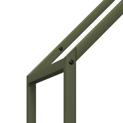 Polttopuut oliivinvihreä 40x25x120 cm Kylmävalssattu teräs