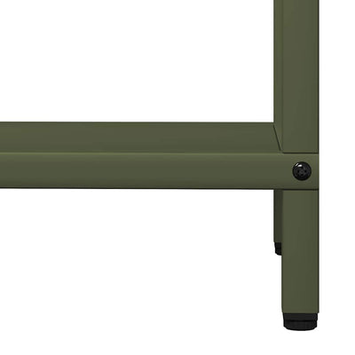 Polttopuut oliivinvihreä 40x25x120 cm Kylmävalssattu teräs