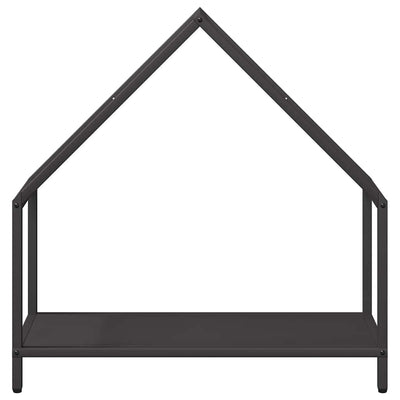 Polttopuuteline Musta 60x25x60 cm Kylmävalssattua terästä
