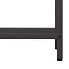 Polttopuuteline Musta 60x25x60 cm Kylmävalssattua terästä