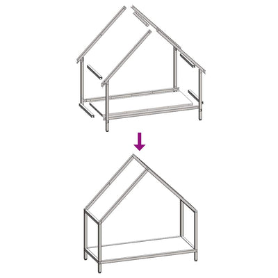 Polttopuuteline Musta 60x25x60 cm Kylmävalssattua terästä