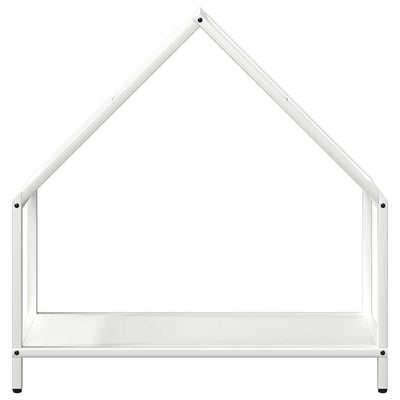 Polttopuuteline Valkoinen 60x25x60 cm Kylmävalssattua terästä