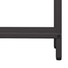 Polttopuuteline musta 60x25x90 cm kylmävalssattua terästä