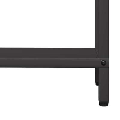 Polttopuuteline musta 60x25x90 cm kylmävalssattua terästä