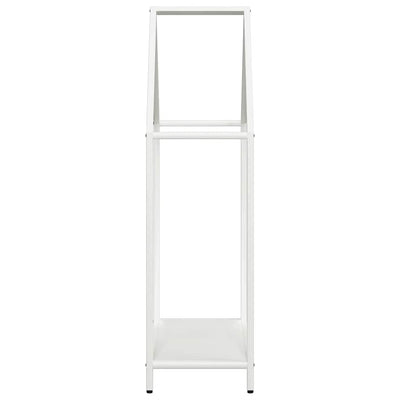 Polttopuuteline valkoinen 60x25x90 cm kylmävalssattua terästä
