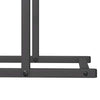 Polttopuuteline musta 50x25x60 cm kylmävalssattua terästä
