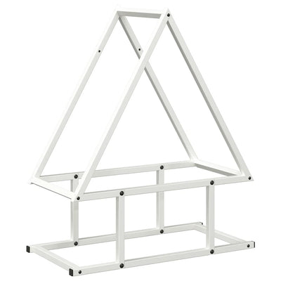 Polttopuuteline valkoinen 50x25x60 cm kylmävalssattua terästä