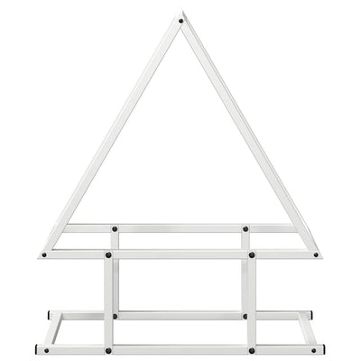Polttopuuteline valkoinen 50x25x60 cm kylmävalssattua terästä