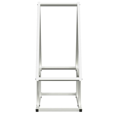 Polttopuuteline valkoinen 50x25x60 cm kylmävalssattua terästä