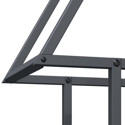 Polttopuut antrasiitti 50x25x60 cm Kylmävalssattu teräs