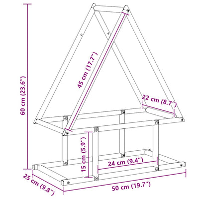 Polttopuut antrasiitti 50x25x60 cm Kylmävalssattu teräs
