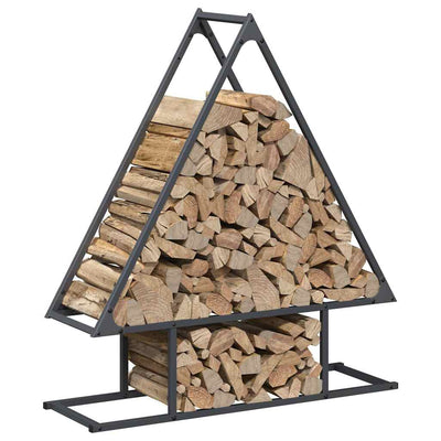 Polttopuut antrasiitti 80x25x90 cm Kylmävalssattu teräs