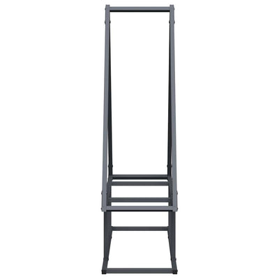 Polttopuut antrasiitti 80x25x90 cm Kylmävalssattu teräs