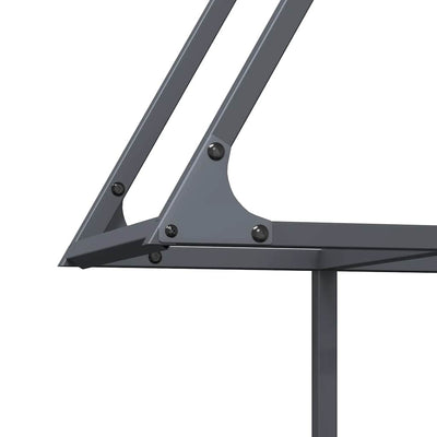 Polttopuut antrasiitti 80x25x90 cm Kylmävalssattu teräs