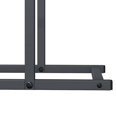 Polttopuut antrasiitti 80x25x90 cm Kylmävalssattu teräs