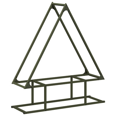 Polttopuuteline 80x25x90 cm kylmävalssattua terästä