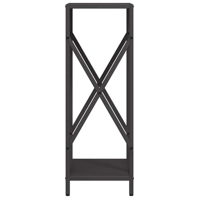 Polttopuuteline Musta 34x25x70 cm Kylmävalssattua terästä