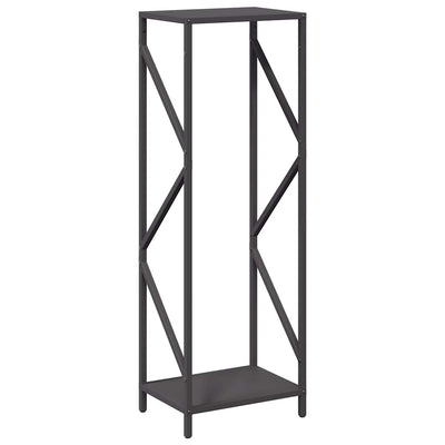 Polttopuuteline Musta 34x25x100 cm Kylmävalssattua terästä