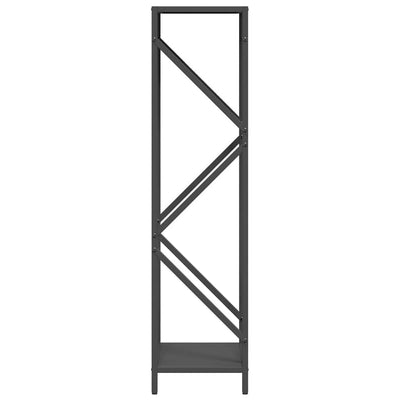Polttopuuteline Musta 34x25x100 cm Kylmävalssattua terästä