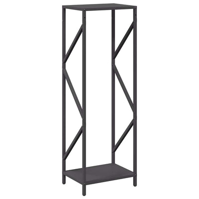Polttopuuteline Musta 34x25x100 cm Kylmävalssattua terästä