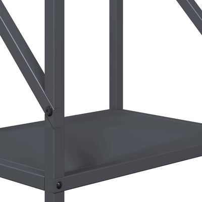 Polttopuut Antrasiitti 34x25x100 cm Kylmävalssattu teräs