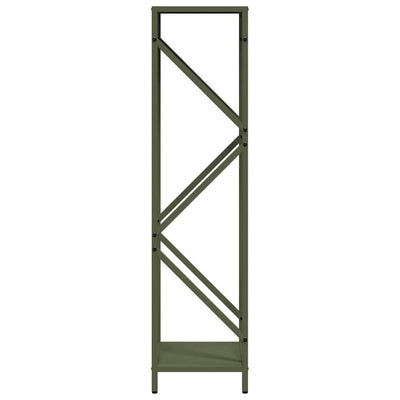 Polttopuut oliivinvihreä 34x25x100 cm Kylmävalssattu teräs