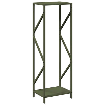 Polttopuut oliivinvihreä 34x25x100 cm Kylmävalssattu teräs