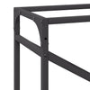 Polttopuuteline musta 60x25x100 cm kylmävalssattua terästä