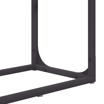 Polttopuuteline musta 60x25x100 cm kylmävalssattua terästä