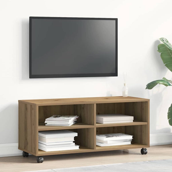 Ruskea TV-kaappi 90 x 35 x 40.5 cm Tekninen puu