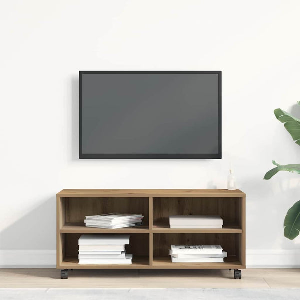 Ruskea TV-kaappi 90 x 35 x 40.5 cm Tekninen puu
