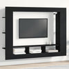 TV-kaappi Musta tammi 152 x 22 x 113 cm Tekninen puu