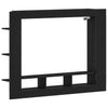 TV-kaappi Musta tammi 152 x 22 x 113 cm Tekninen puu