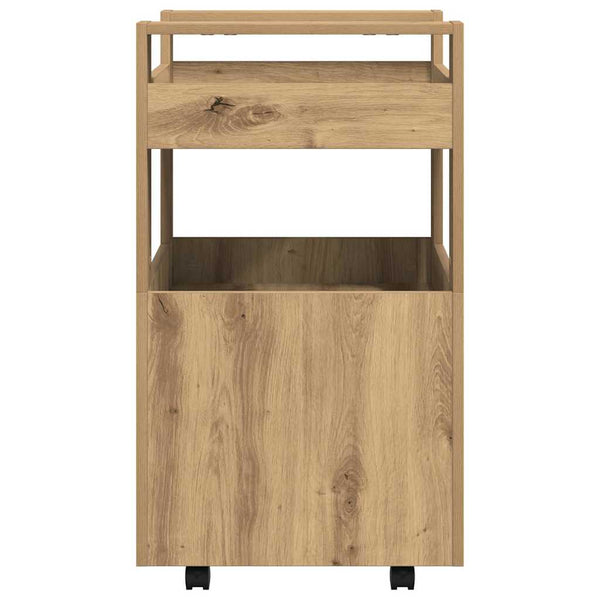Keittiövaunu artesaani tammi 60 x 45 x 80 cm Tekninen puu