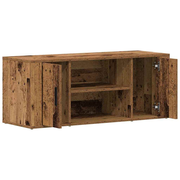 Vanha puu TV-kaappi 100 x 35 x 40 cm Tekninen puu