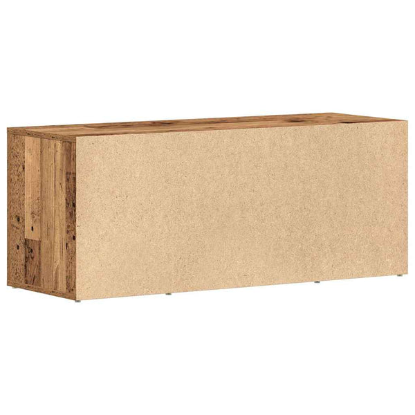Vanha puu TV-kaappi 100 x 35 x 40 cm Tekninen puu