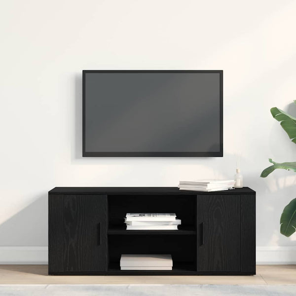 TV-kaappi Musta tammi 100 x 35 x 40 cm Tekninen puu